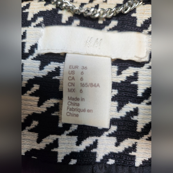 H&M Houndstooth Spring Coat - Picture 5 of 9